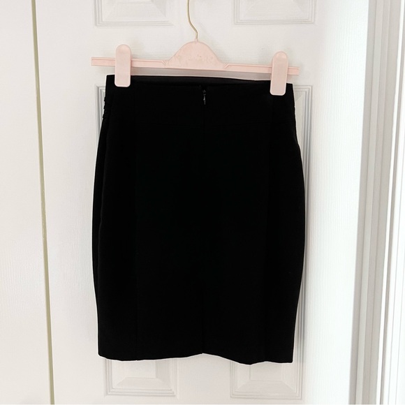 EUC Express high waisted pencil skirt, black. Size 0. - Picture 3 of 4